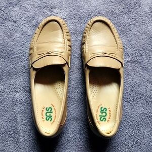 SAS Easier Slip On Loafer Wedge Mocha Size 5W Tripad Comfort Foot Bed